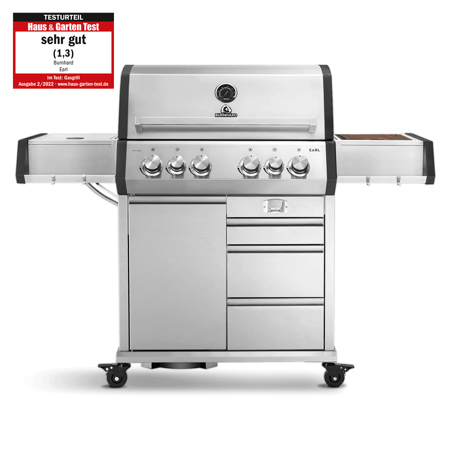 BURNHARD Big Earl Premium Gasgrill 4-Brenner