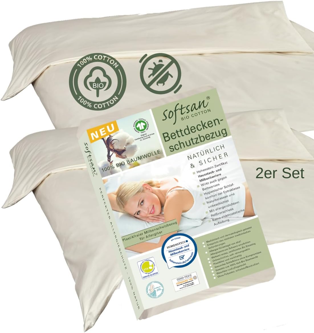 Bio-Baumwolle Allergiker Bettwäsche