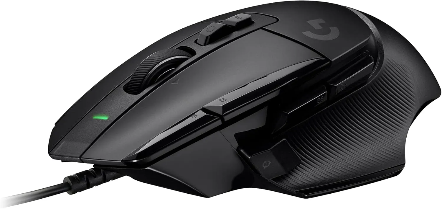 Logitech G G502 X Kabelgebundene Gaming-Maus - LIGHTFORCE Hybrid optisch-mechanische Primärschalter,
